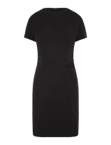 Calvin Klein - Scuba Crepe Ss Knee Length Dress - Iki kelių ir midi suknelės - Juoda