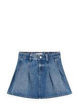 Tommy Hilfiger - Denim Pleated Skirt - Džinsinis sijonas - Mėlyna