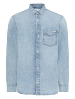 Calvin Klein Jeans - Essential Classic Pale Blue Ston - Džinsiniai marškiniai - Mėlyna