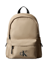 Calvin Klein - Solid Monologo Backpack - Kuprinė - Smėlio
