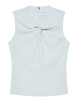 Calvin Klein - Scuba Crepe Hardware Top - Marškinėliai be rankovių - Mėlyna