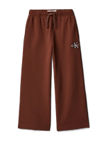 Calvin Klein - Monologo Wide Leg Sweatpant - Sportinės kelnės - Ruda