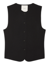 Calvin Klein - Stretch Crepe Vest - Švarkas be rankovių - Juoda