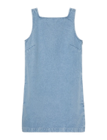 Calvin Klein Jeans - V- Neck Denim Shift Dress Ck Aqu - Trumpa suknelė - Mėlyna