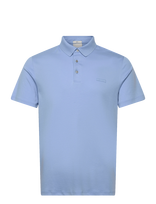Calvin Klein - Ss Slim Supima Logo Patch Polo - Marškinėliai trumpomis rankovėmis - Mėlyna