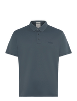 Calvin Klein - Ss Slim Supima Logo Patch Polo - Marškinėliai trumpomis rankovėmis - Pilka