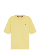 Tommy Hilfiger - Co Jersey Fine Gg C-Nk Ss Swt - Marškinėliai trumpomis rankovėmis - Geltona