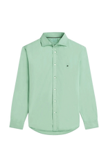 Tommy Hilfiger - Gmd Poplin Semi Spread Rf Sht - Laisvalaikio marškiniai - Žalia