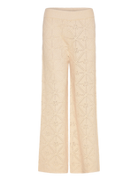 Nué Notes - Porlamar Pants - Plačios kelnės - Kreminė spalva