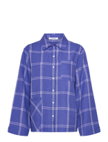 Nué Notes - Clovis Shirt - Lininiai marškiniai - Mėlyna