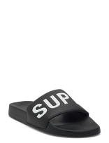 Superdry - Superdry Pool Slide - Baseino šlepetės - Juoda