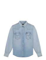 Wrangler - Heritage Shirt - Džinsiniai marškiniai - Mėlyna
