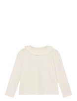 En Fant - T-Shirt Ls Crepe - Ilgarankoviai marškinėliai - Kreminė spalva