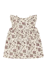 En Fant - Dress Ns Floral Woven - Suknelė trumpomis rankovėmis kūdikiui - Kreminė spalva