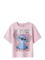 Name It - Nkfnyri Stitch Ss Nreg Top Box Lnoos Wdi - Marškinėliai trumpomis rankovėmis - Rožinė
