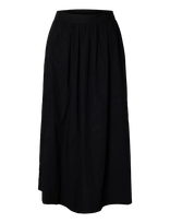 Selected - Slwblair Hw Ankle Slit Skirt Noos - Maxi sijonas - Juoda