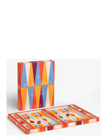 PRINTWORKS - Lacquered Backgammon, Red - Žaidimai - Marga / raštuota