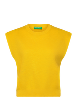 United Colors Of Benetton - Sleeveless Sweater - Megzta liemenė - Geltona