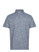 Original Penguin Golf - Beer Pong Printed Polo - Sportiniai trumparankoviai polo marškinėliai - Pilka
