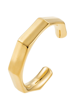 By Jolima - Edgy C Shape Bangle - Apyrankė - Aukso