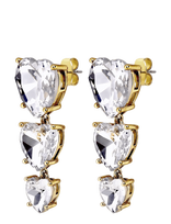 Dyrberg/Kern - Sanctu Sg Crystal - Kabantys auskarai - Balta