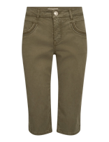 MOS MOSH - Mmnaomi Treasure Pant - Kapri kelnės - Chaki spalva