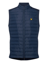 Lyle & Scott Sport - Hybrid Quilted Full Zip Golf Gilet - Sportinė liemenė - Tamsiai mėlyna