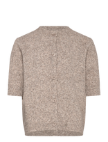 Grunt - Grisa Ss Knit Cardigan - Megztinis - Pilka