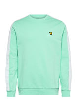 Lyle & Scott Sport - Jacquard Tape Crew Neck - Megztinis - Žalia