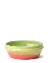 Kähler - Poppery Skål Ø16 Cm Mint/Apple Green/Pink - Pusryčių dubenėlis - Marga / raštuota