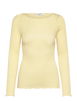 Rosemunde - Rwjudy Ls Boatneck T-Shirt - Marškinėliai ilgomis rankovėmis - Geltona