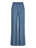Rosemunde - Rwdallas Mw Trousers - Plačios kelnės - Mėlyna