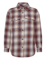 Patagonia - W's Fjord Loft Overshirt Jkt - Sportiniai marškinėliai - Burgundiška splava