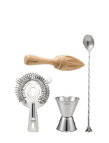 Dorre - Bar Accessories Measuring Cup, Bar Spoon, Strainer, Citrus Press - Plaktuvai ir kokteilių reikmenys - Sidabro