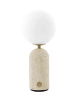 Globen Lighting - Portable Table Lamp Torrano Beige Travertine - Stalinė lempa - Smėlio