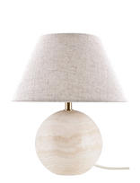 Globen Lighting - Table Lamp Castello 35 Beige Travertin - Stalinė lempa - Smėlio