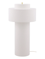 Globen Lighting - Floor Lamp Noah 45 White Bouclé - Toršeras - Balta