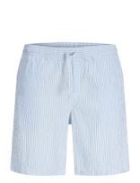 Jack & Jones - Jpstjaiden Milo Seersucker Short Reg - Laisvalaikio šortai - Mėlyna