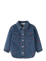 Name It - Nmfnina Emb Denim Jacket 3285-Za D - Džinsės ir velvetinės striukės - Mėlyna
