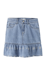 Name It - Nkfhallie Dnm Anglaise Skirt 1026-Ov H - Džinsinis sijonas - Mėlyna