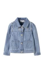 Name It - Nmfharper Dnm Anglaise Jacket 1026-Ov H - Džinsės ir velvetinės striukės - Mėlyna