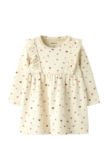 Name It - Nbfhayla Ls Dress - Suknelė kūdikiui ilgomis rankovėmis - Kreminė spalva