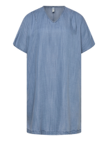 ONLY Carmakoma - Carnoa Ss Knee Dress Yok - Džinsinė suknelė - Mėlyna