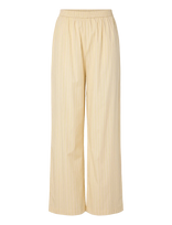 Pieces - Pcapril Hw Wide Pants Wvn D2D Pp - Plačios kelnės - Kreminė spalva