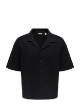 ONLY & SONS - Onsandre Rlx Ss Shirt - Marškiniai trumpomis rankovėmis - Juoda