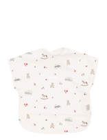 Cam Cam Copenhagen - Short Sleeved Bib - Bows - Seilinukas be rankovių - Kreminė spalva
