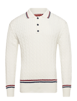 Baracuta - Cricket  Polo - Polo marškinėliai ilgomis rankovėmis - Kreminė spalva
