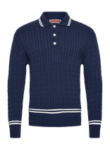 Baracuta - Cricket  Polo - Polo marškinėliai ilgomis rankovėmis - Tamsiai mėlyna