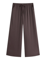 Lindex - Pyjama Trousers In Satin - Plačios kelnės - Ruda