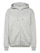 Weekday - Essence Standard Zip Hoodie - Džemperis - Pilka